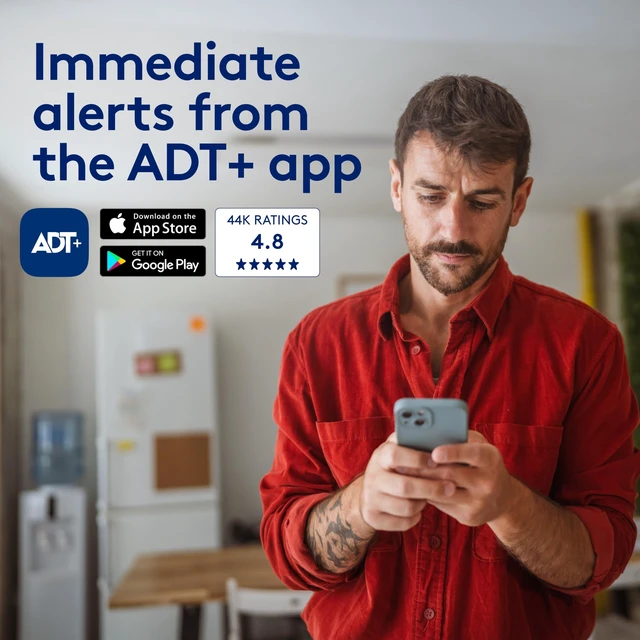 Alt view image 6 of 7 - Indoor Siren, 105dB Alarm Extender, Wireless, Plan Required One-Go/All-Go technology, Tamper alerts, Easy install, + App control, Professional monitoring