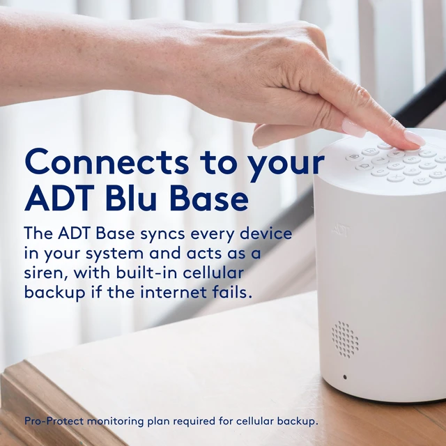 Alt view image 7 of 7 - Indoor Siren, 105dB Alarm Extender, Wireless, Plan Required One-Go/All-Go technology, Tamper alerts, Easy install, + App control, Professional monitoring