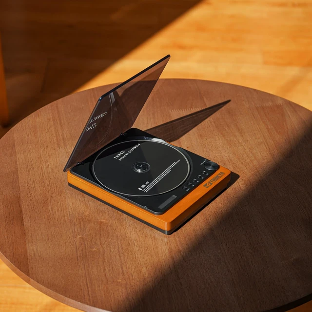 Alt view image 7 of 7 - JA-310R Retro Wooden CD Player with Bluetooth 5.1 Transmitter, HiFi Lossless Audio Desktop CD Player with Remote Control, Compact Vintage Player for Home Audio System (No Built-in Speakers)