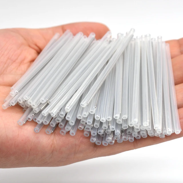 Alt view image 2 of 6 - Preshrunk Fiber Optic Fusion Splice Protection Sleeve Clear 1000pcs with Storage Box (OD2.4mm x 60mm(L))