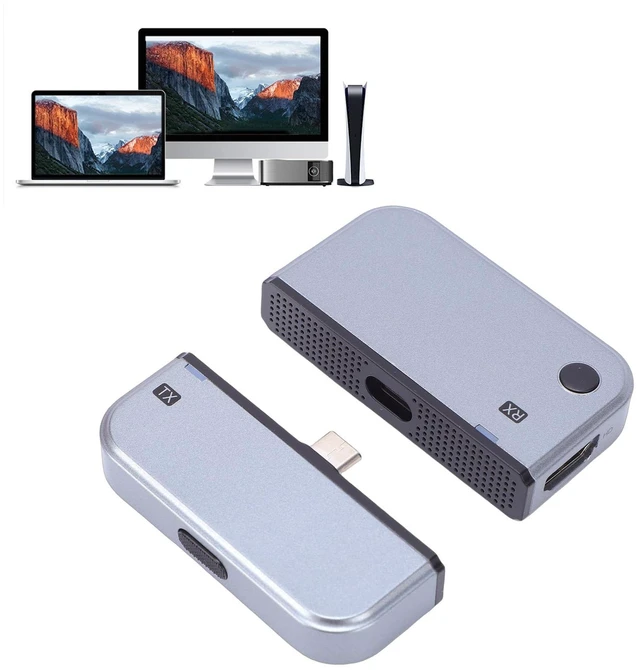 Main image of Wireless HDMI Transmitter and Receiver 164FT, 5G 2.4G HDMI Extender Kit 4K Decoding Input 1080P Output, Plug and Play for Audio to Monitor from PC Projector TV Box