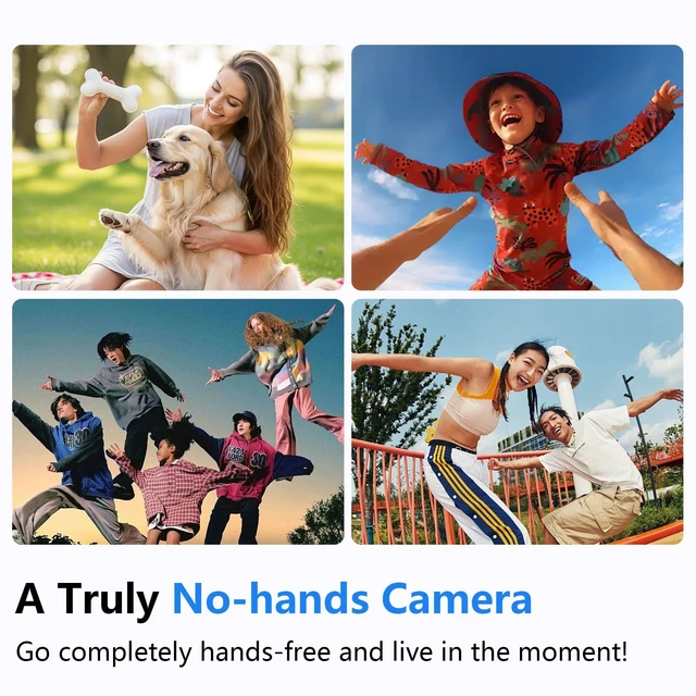Alt view image 7 of 7 - Body Camera with Audio & Video Recording, 1080P HD Wearable Body Cam, 180° Rotatable Lens, 1.3'' LCD, Night Vision, 10H Battery, 64GB Card