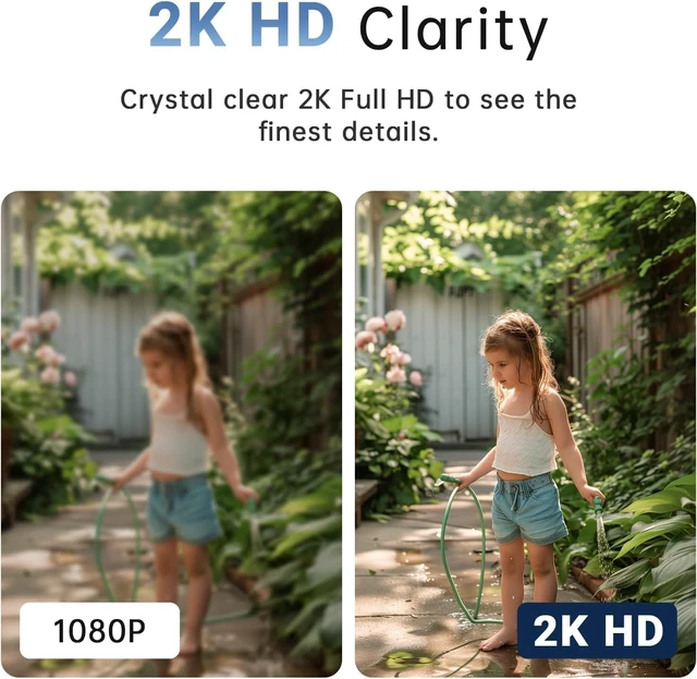 Alt view image 6 of 6 - 2K Light Bulb Camera Outdoor, 2.4/5GHz Wi-Fi 6 Security Cameras Wireless Outdoor, 360° PTZ Cameras for Home Security with Color Night Vision, AI Human Detection, 2 Way Talk, Easy Installation,2 Packs
