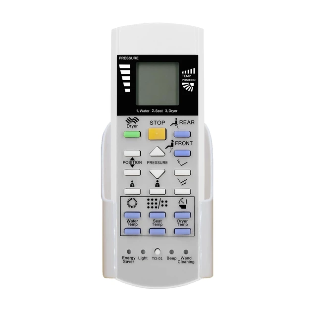 Alt view image 6 of 7 - Replacement Remote Control for TOTO Toliet THU6056 THU6055 WASHLET S500E S500 S550 550E with Mounting Bracket