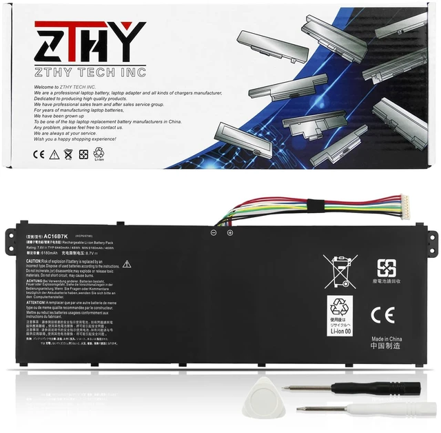 Main image of AC16B7K AC16B8K Laptop Battery Replacement for Acer Aspire V5-572 V5-573 Chromebook 15 CB515-1H CB515-1HT CB515-1H-C019 CB515-1H-C1VS CB515-1H-C3MD CB515-1HT-P6W6 CB515-1HT-P5K9 CB515-1HT-P73H 48Wh