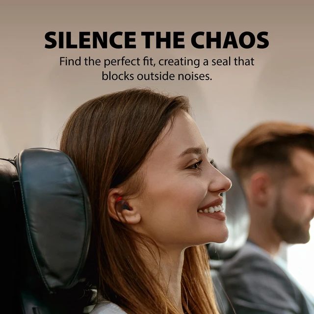 Alt view image 3 of 6 - Sky Ace - Wireless Earbuds with Airplane Adapter Plug-and-play travel earbuds with flight adapter, noise cancellation, and