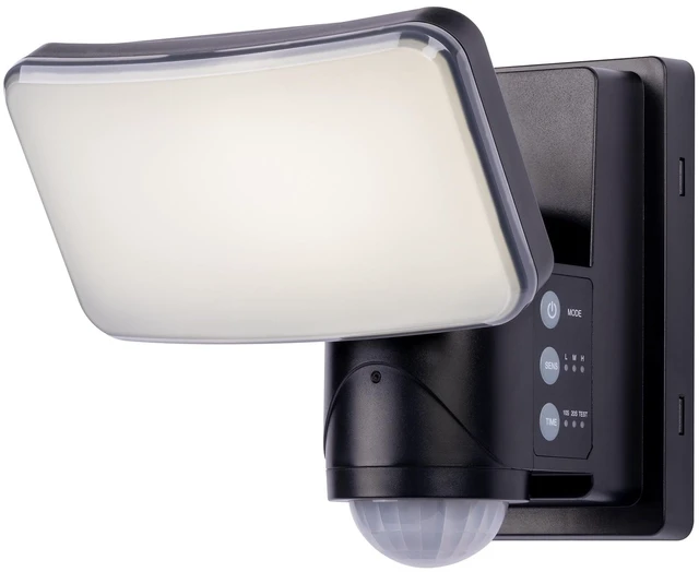 Main image of Dynamic Tracking Battery Powered Motion Security Light, 1500 Lumens LED, 240° Sensor, Black, 50 ft Range