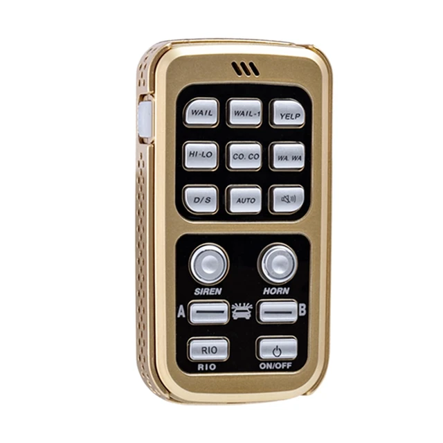 Alt view image 7 of 7 - 12V 200W Police Siren PA System, Wireless Mic, 18 Tones, 120-130dB Fits car, ambulance, fire truck, SUV, ATV, UTV. Slim, easy install. Multifunctional wireless controller
