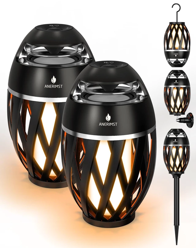 Main image of Outdoor Speakers with Light, Multi-Sync up to 100 Speakers, Gifts for Men Multi-Sync up to 100 Speakers, Bluetooth 5.4, 24H Playtime, 360° Stereo Sound, Cool Gadgets for Home/Patio/Beaches, IP65
