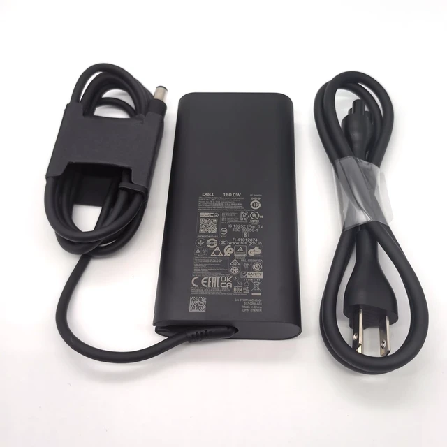 Alt view image 6 of 7 - 180W Barrel 7.4mm GAN Laptop Charger, Precision 7680 7670 7770 7780 AC Adapter, Black, HA180PM210