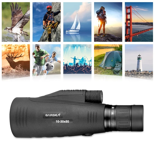 Alt view image 5 of 7 - 10-30x50mm Blackhawk Precision Zoom Monocular for Bird Watching, Travel, Hunting, Boating, and Camping