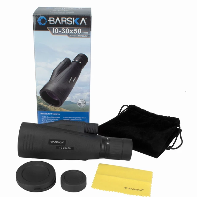 Alt view image 6 of 7 - 10-30x50mm Blackhawk Precision Zoom Monocular for Bird Watching, Travel, Hunting, Boating, and Camping
