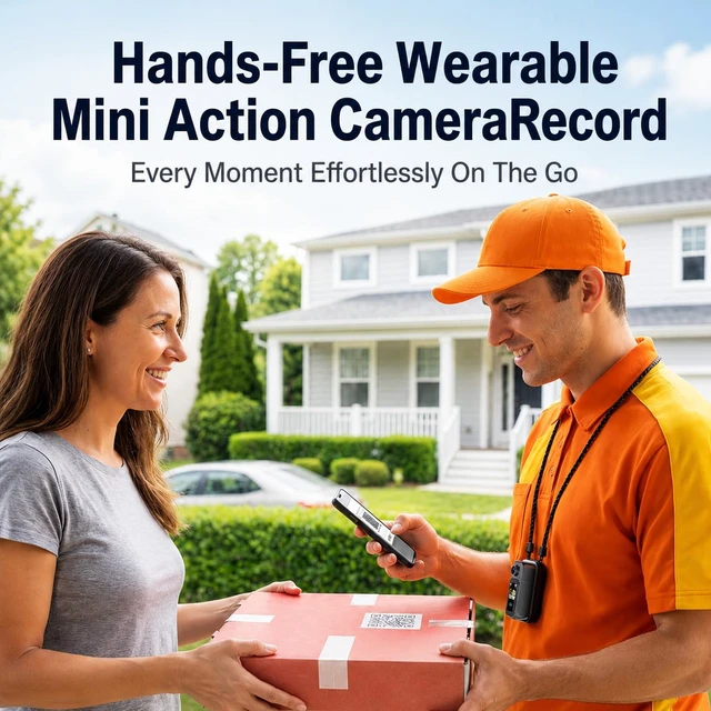 Alt view image 4 of 7 - Mini Wearable Body Camera 1080P, Magnetic Pendant, Touch Screen, Mini POV Camera with 150° Wide Angle, Clip-On Design, App Preview, Portable Body Cam for Travel, Pets & Daily Recording