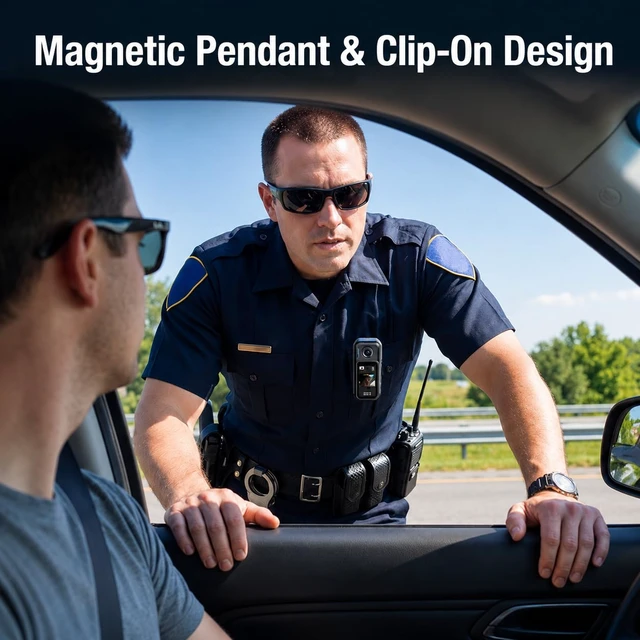 Alt view image 5 of 7 - Mini Wearable Body Camera 1080P, Magnetic Pendant, Touch Screen, Mini POV Camera with 150° Wide Angle, Clip-On Design, App Preview, Portable Body Cam for Travel, Pets & Daily Recording