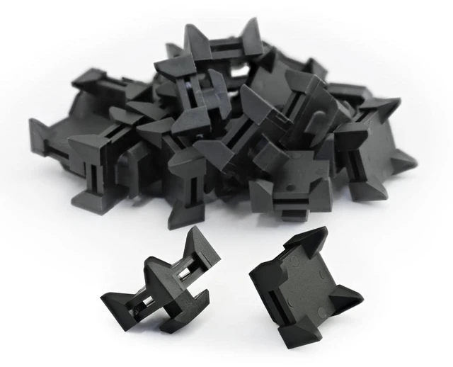 Main image of 8020, 12316, 15 and 40 Series Nylon Cable Zip Tie Mounting Block Cable Tie Mount for Wire Management (25)