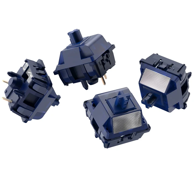 Alt view image 7 of 7 - Blue Lotus Switch, High Precision T1 Tactile Switches 65g Long Spring Pre-Lubed RGB Heavy Tactile Keyboard Switches (Blue Lotus, 110pcs)