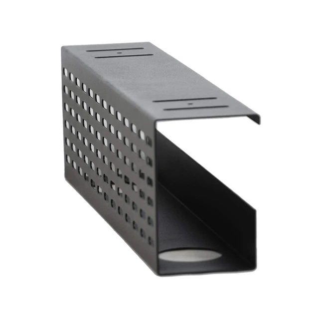 Alt view image 7 of 7 - Under Desk Cable Management Tray Black Horizontal 16-inch Under Desk Removable C Clamp Mount Computer Cord Raceway and Modesty Panel