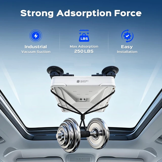 Alt view image 2 of 7 - Starlink Mini Suction Cup Roof Car Mount, Quick-Release, ASA Armor Mount with 250-lbs Industrial Suction Cups, UV/Impact/Weather-Resistant, Vehicle mount for Cars, RVs, Boats, Sunroofs & Glass