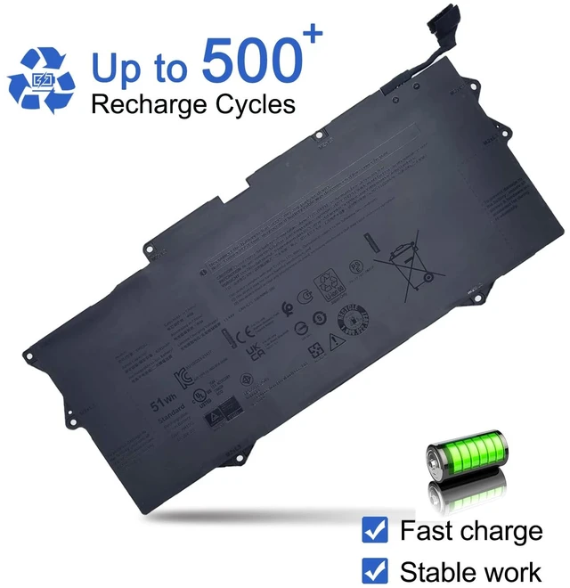 Alt view image 5 of 6 - YM15G 51Wh Laptop Battery Compatible with Dell XPS 13 9315 9315-C0NNP Series Notebook (Not for 9315 2-in-1) 0W6D4H W6D4H G9FHC 0G9FHC 11.55V 4191mAh