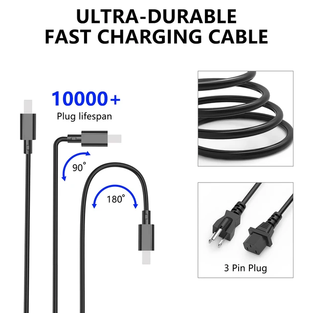 Alt view image 2 of 7 - 180W AC Charger for Asus ROG Zephyrus G14 (2024) GA403 GA403U GA403UI GA403UV GA403UU GA403UI-XS96 GA403UI-G14.R94070 GA403UV-G14.R94060 ADP-180TB K Laptop Power Supply Adapter