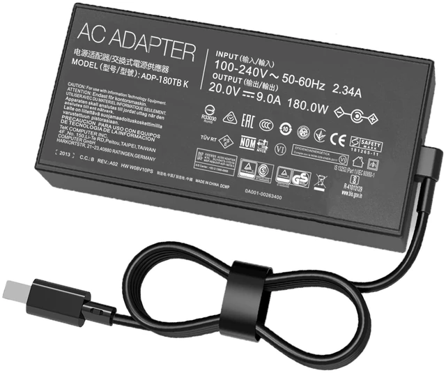Main image of 180W AC Charger for Asus ROG Zephyrus G14 (2024) GA403 GA403U GA403UI GA403UV GA403UU GA403UI-XS96 GA403UI-G14.R94070 GA403UV-G14.R94060 ADP-180TB K Laptop Power Supply Adapter