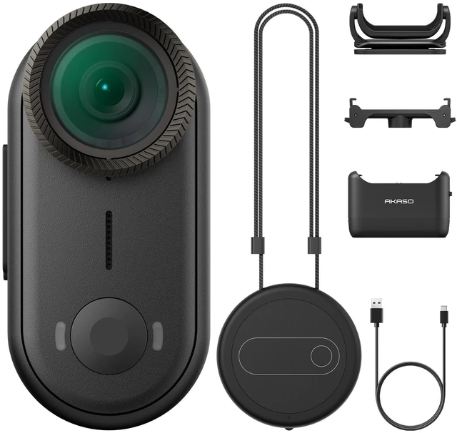 Main image of Keychain3 4K Thumb Action Camera - Hands-Free POVs (64GB, Black) Tiny Body Camera, Mount Anywhere, Stabilization, 360 Min Battery Life, 9.8ft Waterproof Portable Vlogging Camera, Pet POV