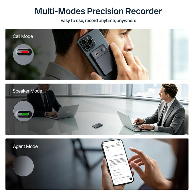 Alt view image 2 of 7 - Note Pro AI Voice Recorder, Auto Transcription, AI Note Taker 52 Hours Long Battery Life, Smart Note Organizer, Professional Recording Device for Lectures, Meetings, Interviews