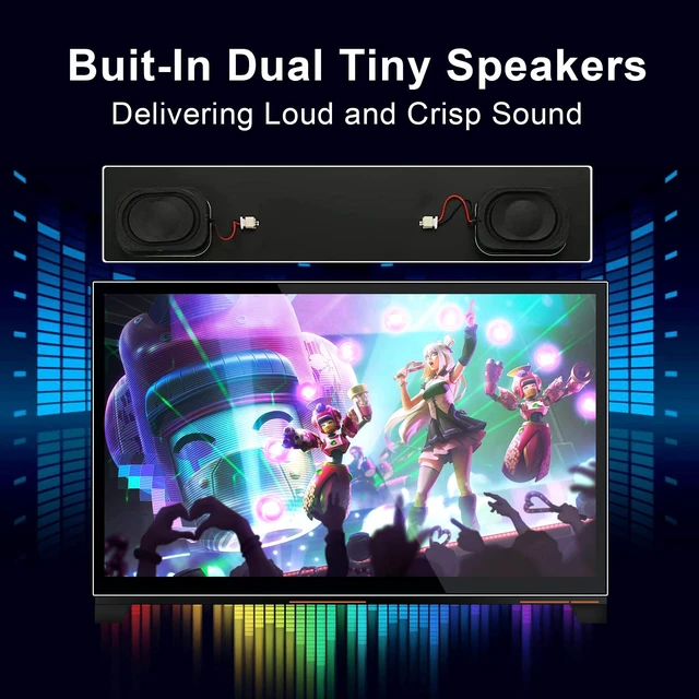 Alt view image 6 of 7 - 10.1" Raspberry Pi Touch Screen Portable Monitor, 1024X600 IPS Mini Small HDMI Display for Raspberry Pi 5 4 3 2 Zero B+ Model B Xbox PS4 iOS Windows 7/8/10, No Driver Required