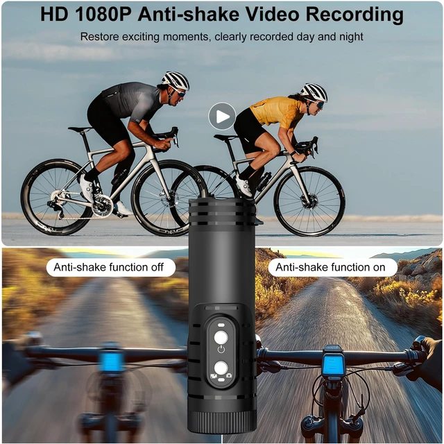 Alt view image 3 of 7 - Helmet Camera for Motorcycle Bike, Bluetooth App Control Helmet Cam Waterproof Action Camera DV DVR Riding Recorder Cycling Helmet Cam for Bicycle, Motorbike