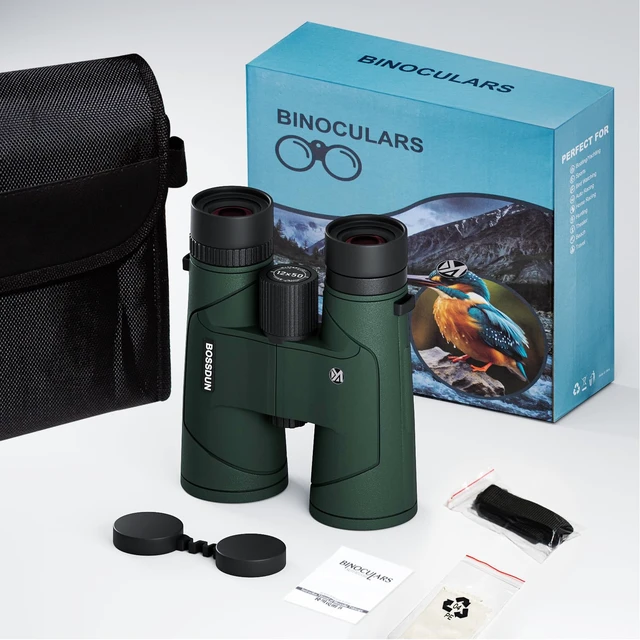 Alt view image 7 of 7 - 12x50 HD Optics Binoculars for Adults with Upgraded Phone Adapter, Tripod and Tripod Adapter - Professional Waterproof Binoculars with BaK4 prisms and Large View for Bird Watching,Hunting