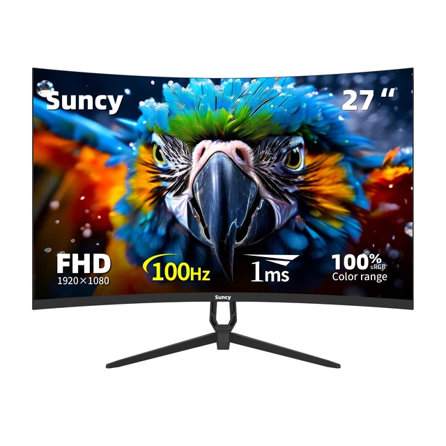 Alt view image 2 of 7 - 27 Inch FHD Gaming Monitor 100Hz, 1msIPS, 1920x1080, G-Sync Compatible, HDR Ready, DisplayPort 1.4, VESA Mount,100% sRGB