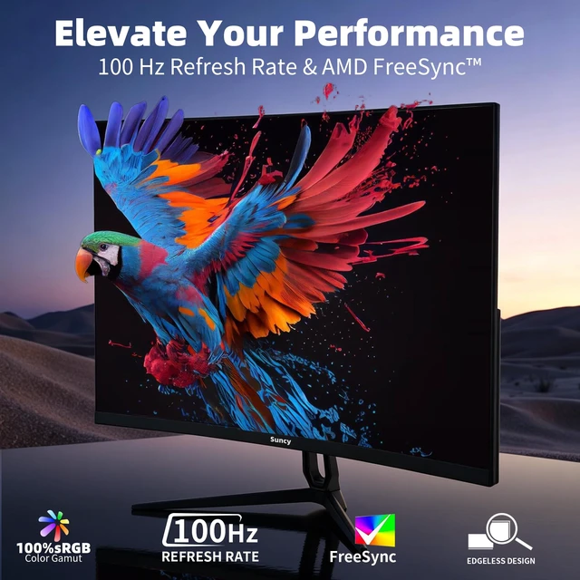Alt view image 5 of 7 - 27 Inch FHD Gaming Monitor 100Hz, 1msIPS, 1920x1080, G-Sync Compatible, HDR Ready, DisplayPort 1.4, VESA Mount,100% sRGB