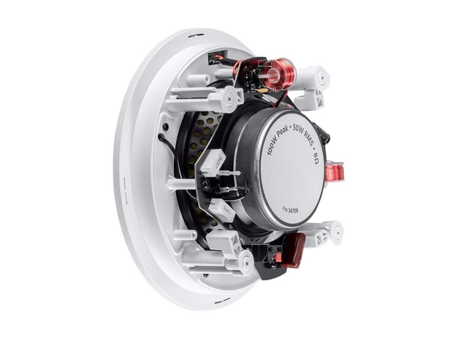 Alt view image 2 of 6 - 2 Way in-Ceiling Speakers - 6.5 Inch (Pair) with Aramid Fiber and Titanium Silk Drivers - Caliber Slim Series