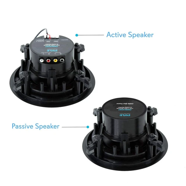 Alt view image 3 of 7 - Ceiling and Wall Mount Speaker - Wireless Bluetooth 5.25 Dual 2-Way Audio Stereo Sound Subwoofer Kit with, 240 Watts, in-Wall & in-Ceiling Flush Mount for Home Surround System - PWRC55BT