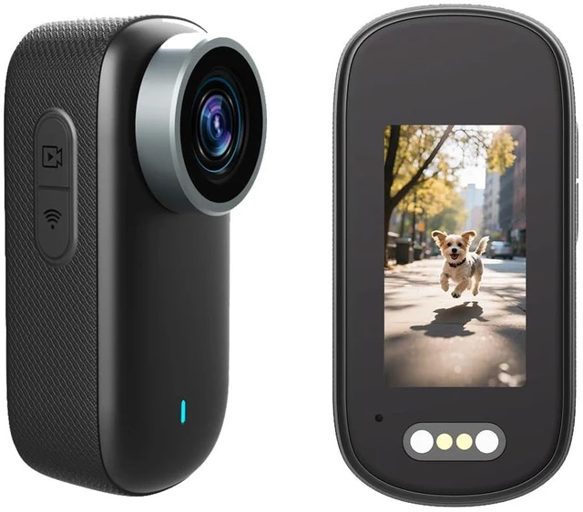 Main image of 4K Mini Action Camera, with 1.5" Screen Included 64GB, with 360°Rotatable Clip & Magnetic Clip, 180 Minutes for Recording, IP65, Traveling, Pet Walking and Outdoors Activities JS-10B-A