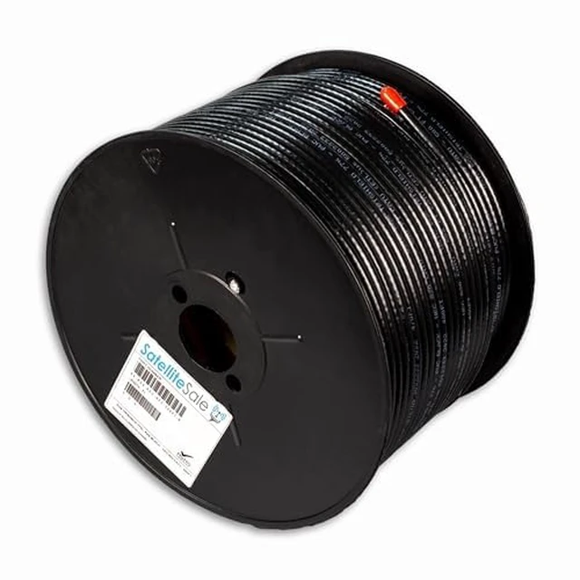 Alt view image 3 of 5 - RG-6 Trishield NEC 820 CATV HFC Coaxial Cable PVC Black 500 feet