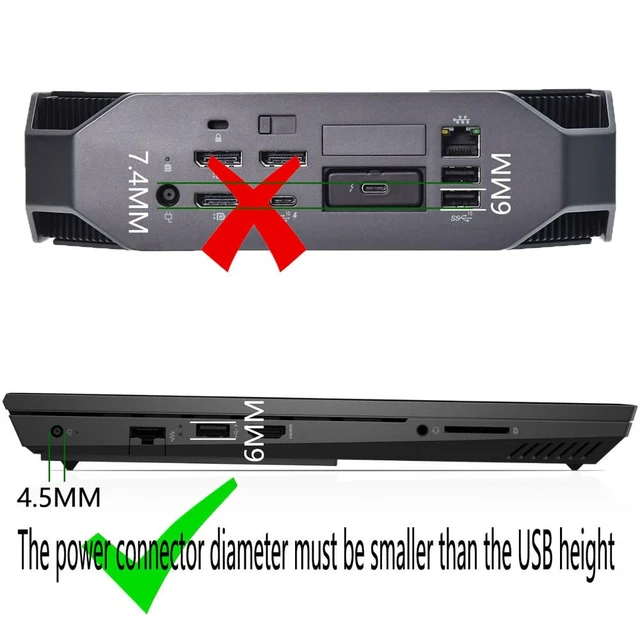 Alt view image 7 of 7 - 280W AC Adapter for HP ZBook Fury 16 G8 G9 G10 Mobile Workstation HP Victus Gaming OMEN Gaming 16-wd0000 16-k0023dx 16-n0797nr 16-n0033dx TPN-LA27 TPN-CA26 A280A011P TPC-CA61 Laptop Power Supply