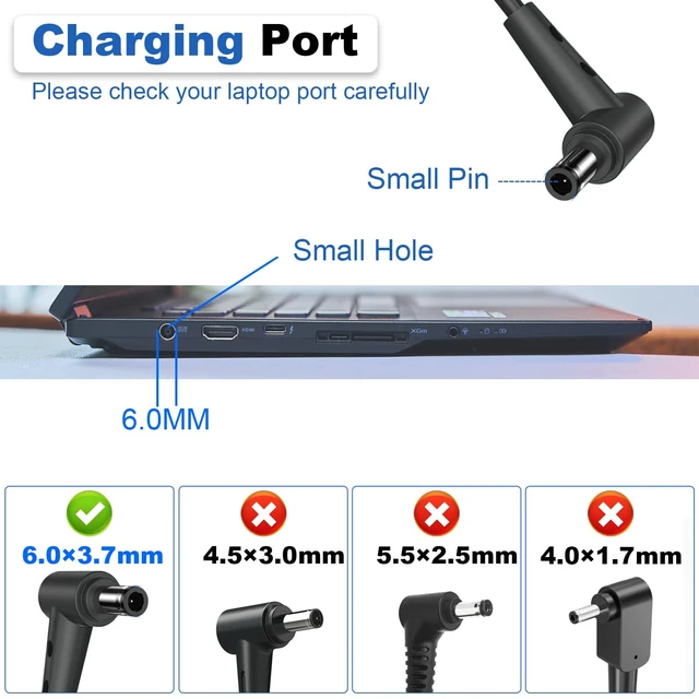 Alt view image 2 of 6 - New 280W 20V 14A AC Adapter for ASUS ROG Strix Scar 17 16 15 Power Supply ROG Strix G16 G17 G18 G15 G614 G713 G513 G814 Laptop Charger