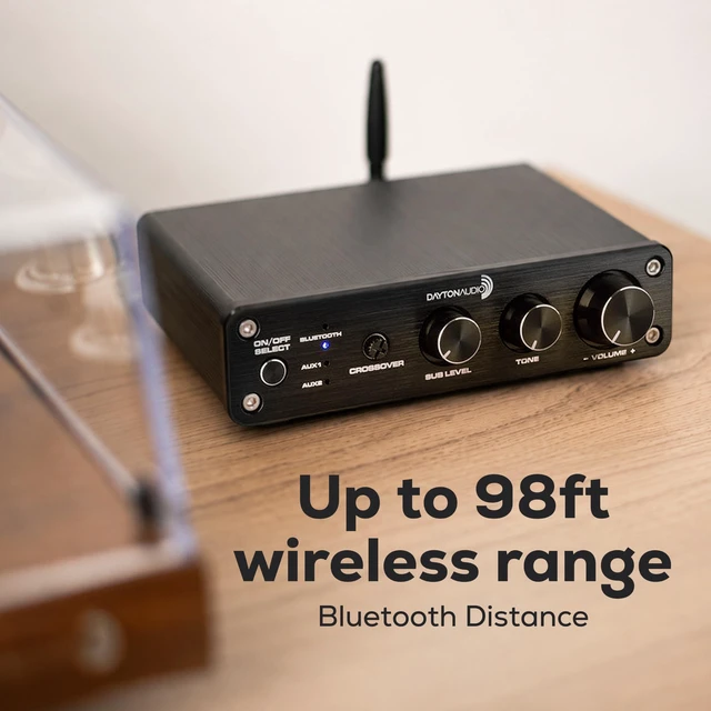 Alt view image 7 of 7 - DTA-2.1BT2 Bluetooth 5.0 Stereo Audio 2.1 Channel Amplifier Receiver Mini Hi-Fi Class D Integrated Amp 2.1 CH for Home Speakers 100W and 100W Sub Output