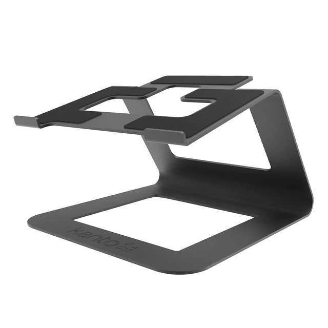 Alt view image 4 of 7 - LE1 Ergonomic Universal Riser Laptop Stand - Works with Most 11 to 16 Laptops - Included Velcro Straps Route Cables Along Stand