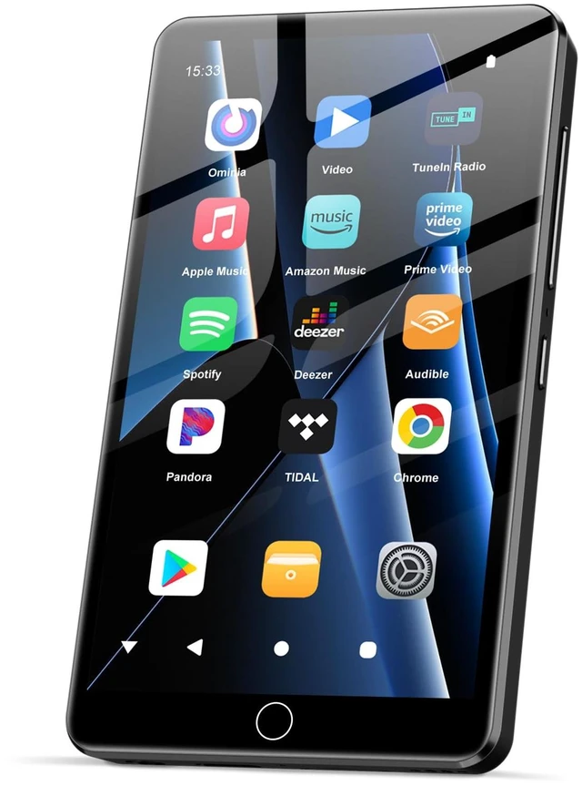 Main image of Android 13 MP3 Player with Bluetooth and WiFi, MP3 MP4 Players with 4" Touchscreen and Speaker, Spotify Music Players with Audible, Parental Controls, Music, Play Store (16GB, Black)