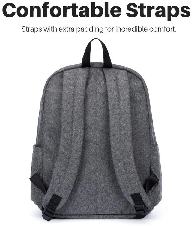 Alt view image 7 of 7 - Business Bluetooth Speaker Backpack with 20-Watt Speakers & Subwoofer for Parties/Festivals/Beach. Works with iPhone & Android (Gray)