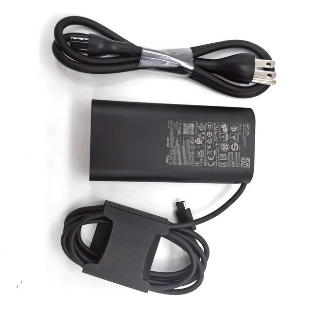 Main image of 100W Laptop Charger USB C Type C GAN AC Adapter,Precision 3580 3580 3580 3581 Charger,Latitude 7640 5540 9440 AC Adapter,Inspiron 14 Plus 7430, Black, DA100PM220