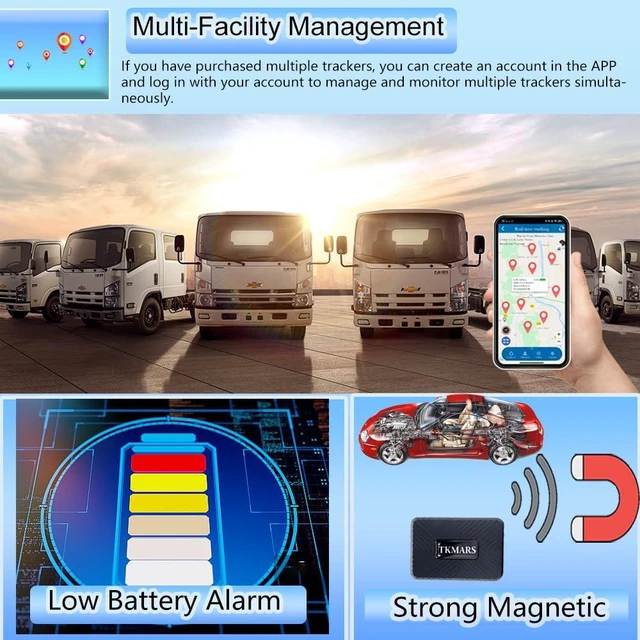Alt view image 4 of 7 - 4G Mini GPS Tracker for Vehicles No Subscription SIM Card Required TK913 - Magnetic Hidden Real-Time Tracking Device GPS Locator Precise Positioning App Alarm Notification