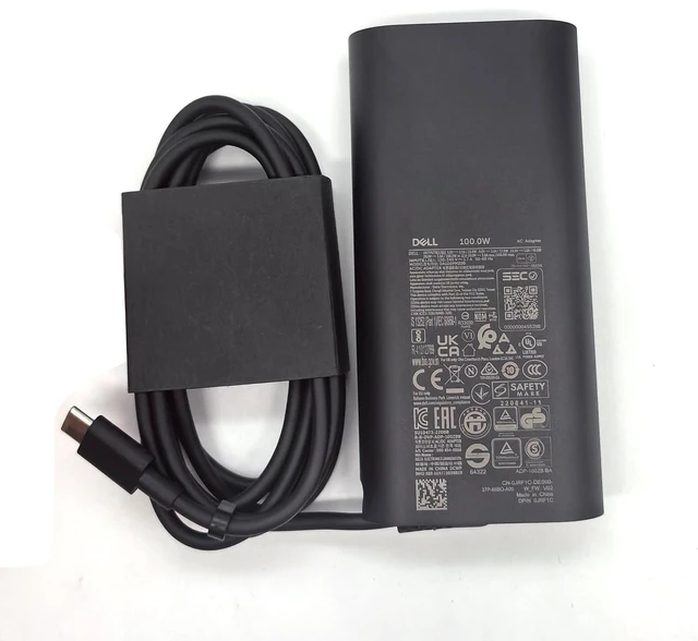 Alt view image 7 of 7 - 100W Laptop Charger USB C Type C GAN AC Adapter,Precision 3580 3580 3580 3581 Charger,Latitude 7640 5540 9440 AC Adapter,Inspiron 14 Plus 7430, Black, DA100PM220