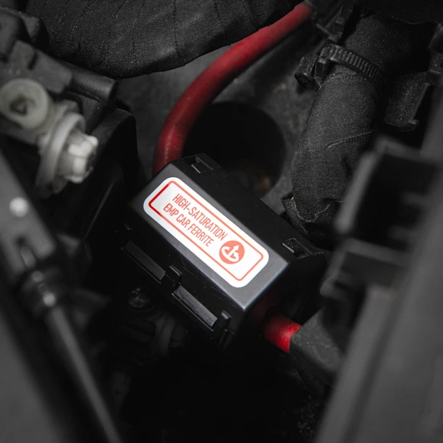 Alt view image 3 of 4 - High Saturation Ferrite Vehicle EMP Protection- Mounts to 12V Vehicle Battery, RV, Car, Truck, Easy Installation for Lightning, Solar Flare, and Surge Protection