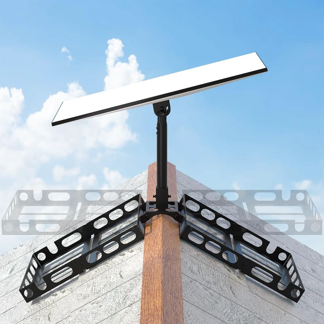 Main image of Starlink Mount for Standard 4/4X/Gen 3, No Drilling Required Adjustable Starlink Ridgeline Mount, Heavy Duty Bracket, Water Drainage Design, For Sloped or Flat Surfaces