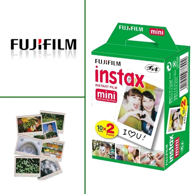 Alt view image 2 of 7 - Instax Mini Twin Pack Instant Film (60 Exposures) + Travel Stickers + 5 Colored Frames + Hanging Frames + Cleaning Cloth