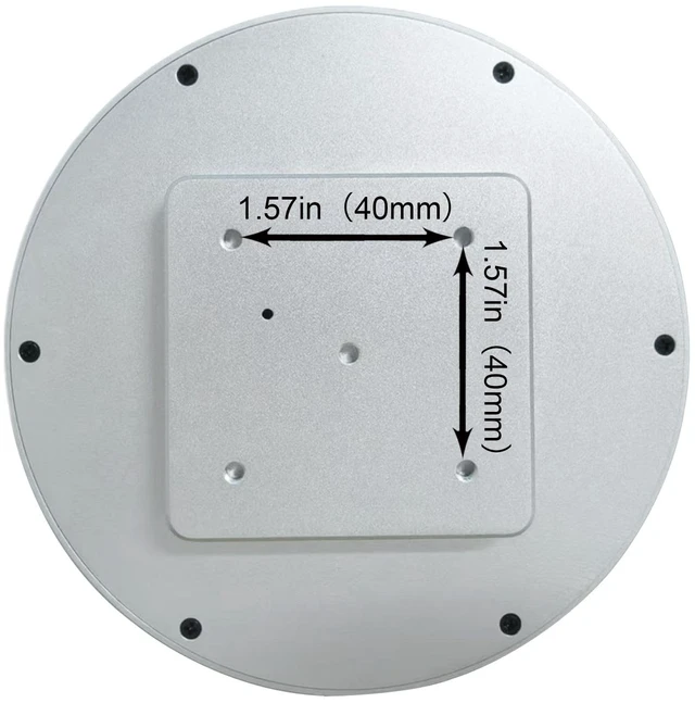 Alt view image 4 of 6 - 4'' Round LCD Display Monitor 720x720 Resolution,Silver Shell with Mini H/D Inputs for DIY Projects,Digital Photo Frame,Dashboard Display