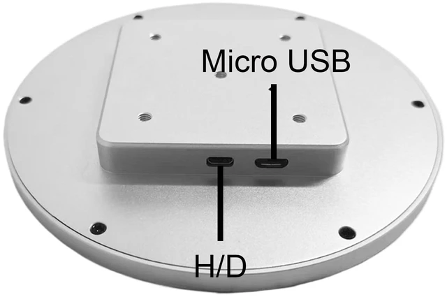 Alt view image 5 of 6 - 4'' Round LCD Display Monitor 720x720 Resolution,Silver Shell with Mini H/D Inputs for DIY Projects,Digital Photo Frame,Dashboard Display